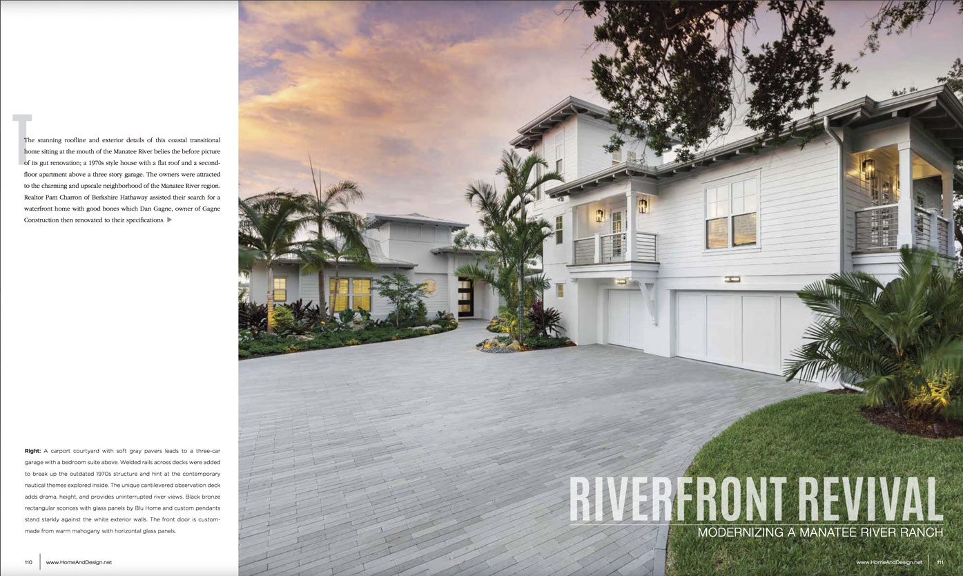 Home & Design Magazine - Riverfront Revival - Suncoast Florida - Oct2018
