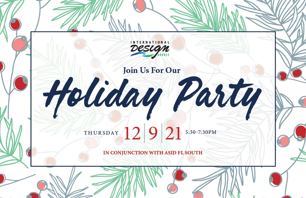 IDS Holiday Party 2021 Naples on December 9, 2021 from 5:30 - 7:30pm