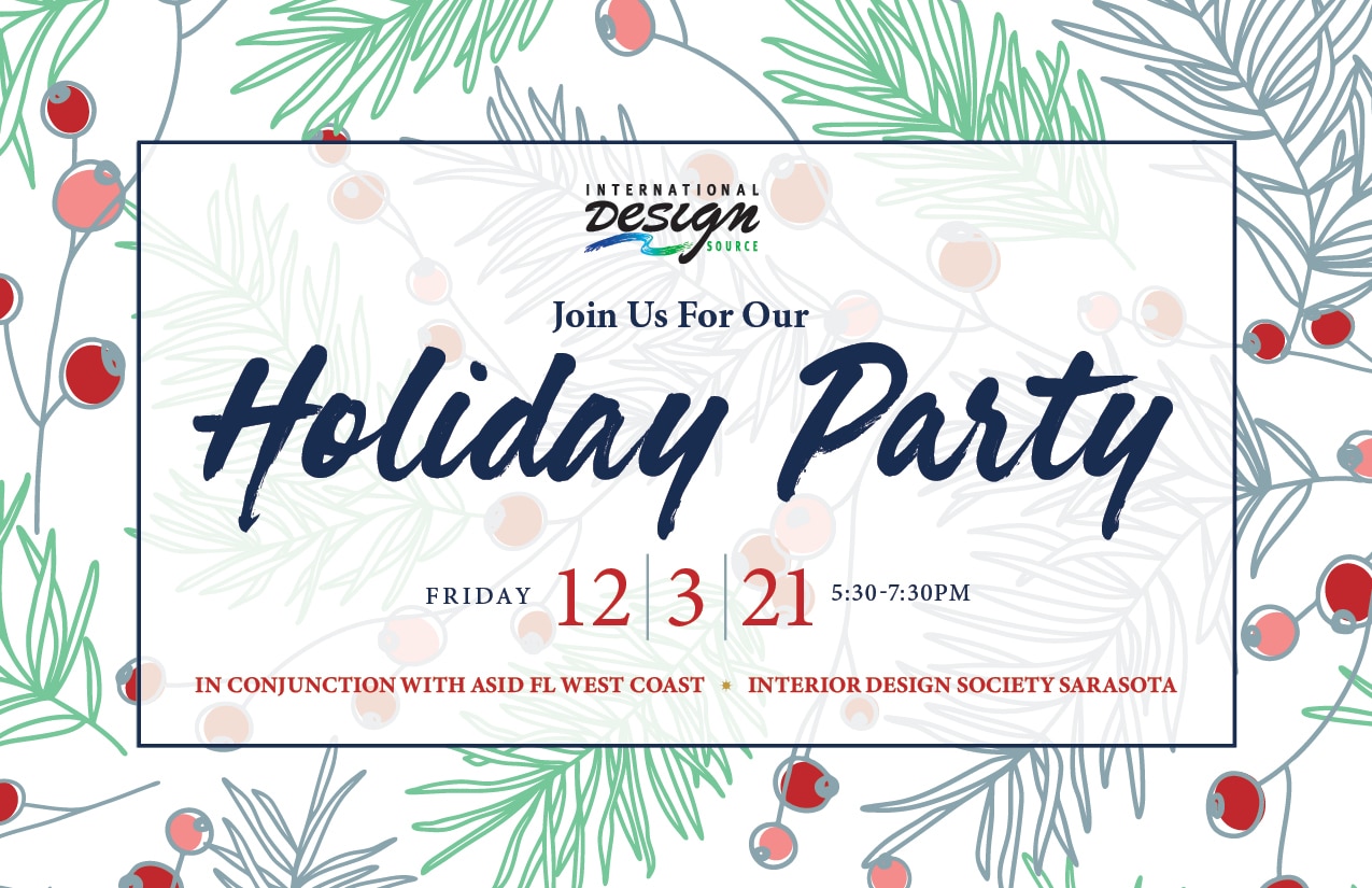 IDS Holiday Party 2021 Sarasota on December 3, 2021 from 5:30 - 7:30pm