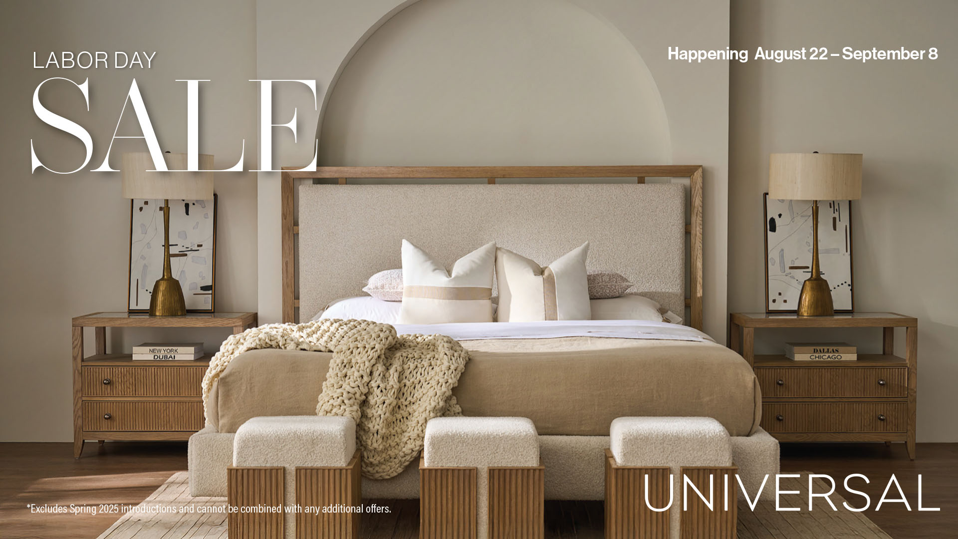 Universal Labor Day Sales at IDS. August 22 - September 8, 2025. Save 10% on already reduced to the trade pricing.
