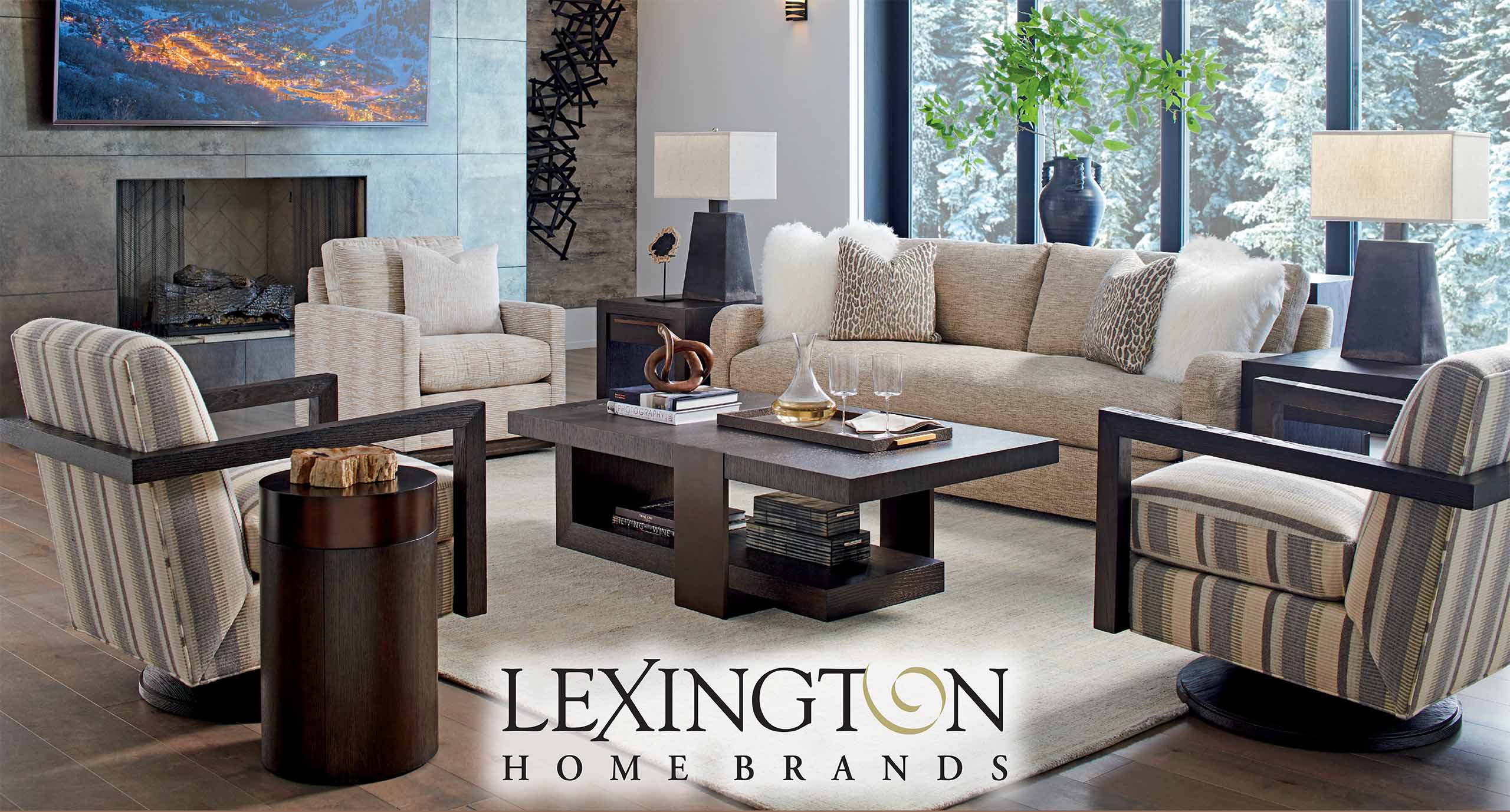 Furniture vignette for the Lexington Home for the Holidays Event at IDS, Oct. 29 - Nov. 30, 2026